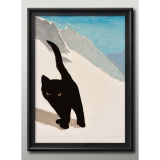 15943■A3 アート ポスター『アルベール・デュムシェル　猫』絵画 マット