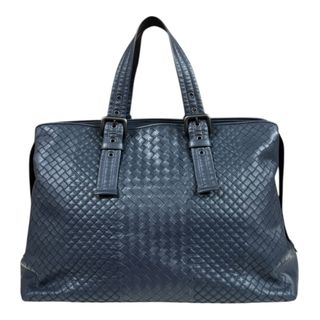 ボッテガヴェネタ イントレッチオ アウレリオ トートバッグ レザー ネイビー ユニセックス BOTTEGAVENETA 中古