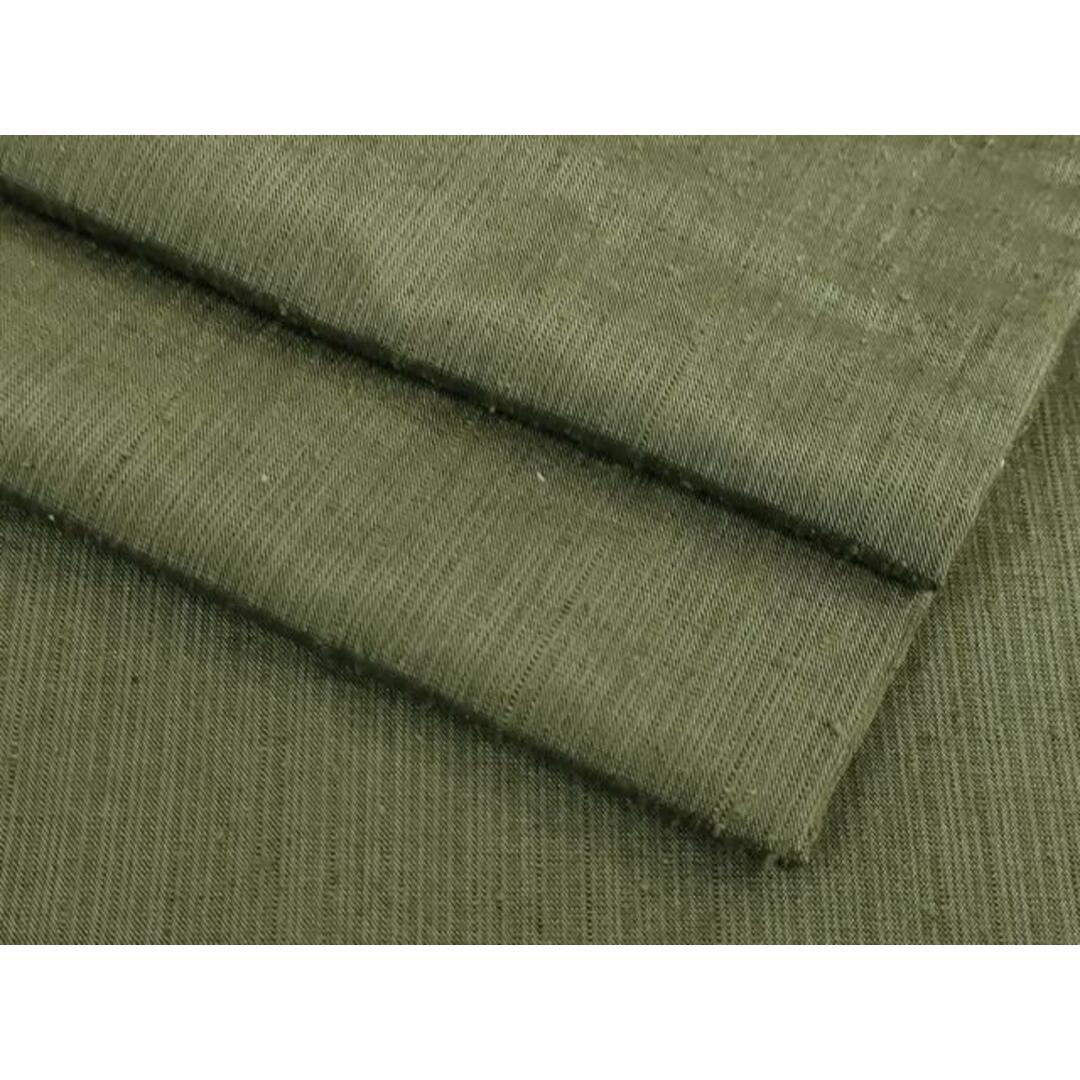 平和屋着物■極上　男性　紬　色無地　藍海松茶色　逸品　DZAA7807kh5 メンズの水着/浴衣(着物)の商品写真