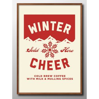 15334■A3 アート ポスター『Winter Cheer　クリスマス』絵画 