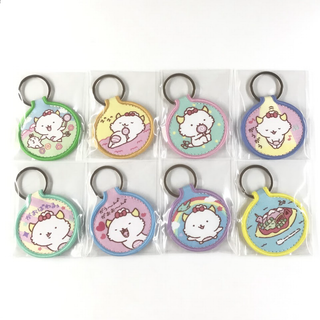 全8種 がおぱわるぅ ワッペンキーホルダーコレクション コンプリートセット