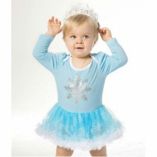 新品 ベビー ロンパース 女の子 長袖 コスプレ ワンピース エルサ ディズニー