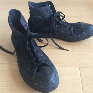 コンバース(CONVERSE)のコンバース 黒 25.5(スニーカー)