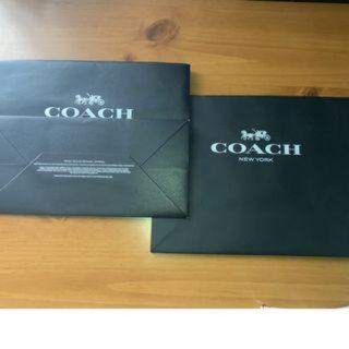 COACH紙袋2枚セット/リボン&領収書入れ付き