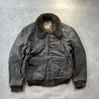 エルエルビーン(L.L.Bean)の70s80s エルエルビーン G1レザーフライトジャケット USA製 42 (レザージャケット)