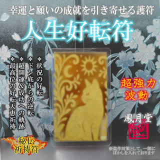 【人生好転符】好転換 超開運 成功 幸運 縁結び 縁切り お守り 祈祷符 護符