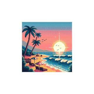 ハイクオリティー Tシャツ 海 夕日 きれい