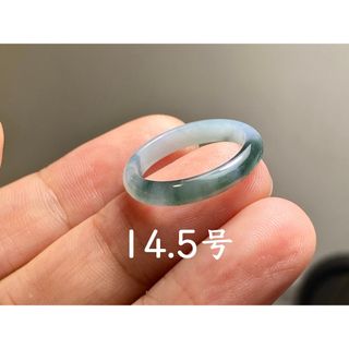 L13-168 糯種 14.5号 グアテマラ産 A貨 本翡翠 くりぬき リング(リング(指輪))