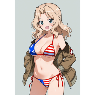 【5枚】 ガルパン ケイ ブロマイド セット