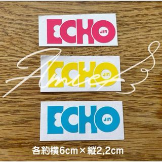 ECHOステッカー 3枚セット(アイドルグッズ)