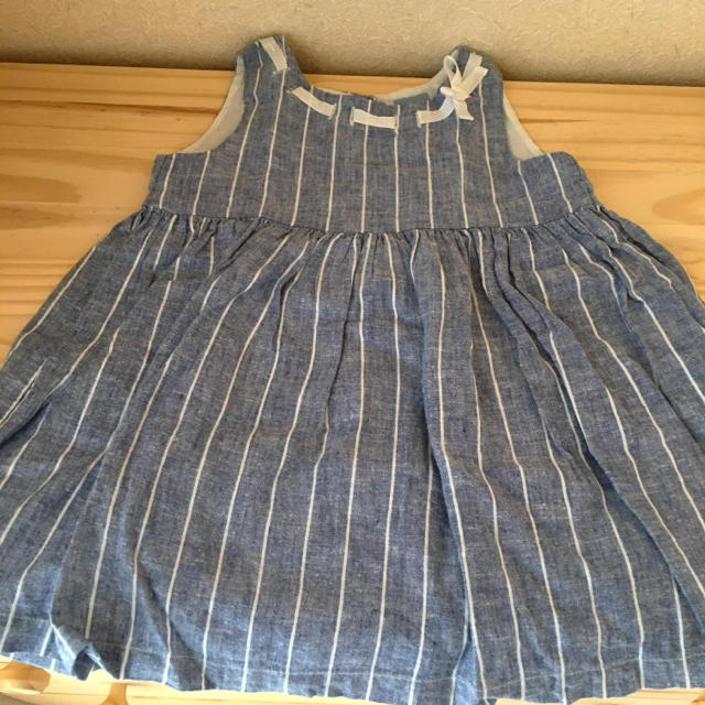 babyGAP(ベビーギャップ)のKU☆様専用ストライプワンピース♡90 キッズ/ベビー/マタニティのキッズ服女の子用(90cm~)(ワンピース)の商品写真