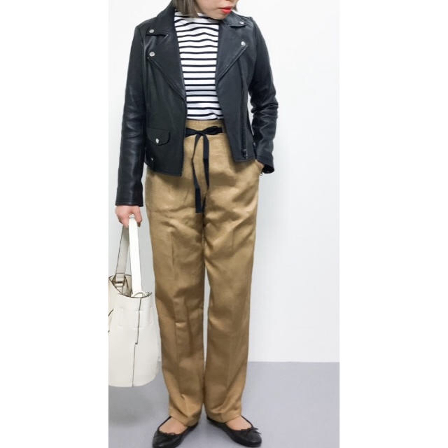 BEAUTY&YOUTH UNITED ARROWS(ビューティアンドユースユナイテッドアローズ)の＜6(ROKU)＞SHEEN BELT PANTS/ﾊﾟﾝﾂ レディースのパンツ(カジュアルパンツ)の商品写真