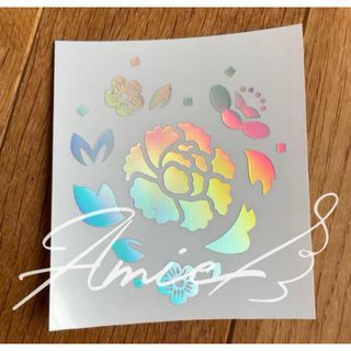 シュガ D-DAY 花モチーフ アミボム・マルチステッカー