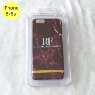 Richmond & Finch マーブル iPhone6/6sケース レッド(iPhoneケース)