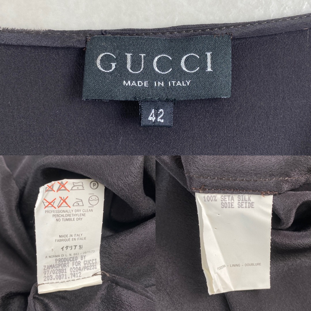 GUCCI - グッチ ブラウス シルク100 羽織り GUCCI カシュクール