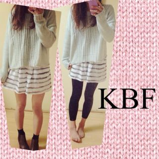 ケービーエフ(KBF)のKBF＊ボーダーパンツ(ショートパンツ)