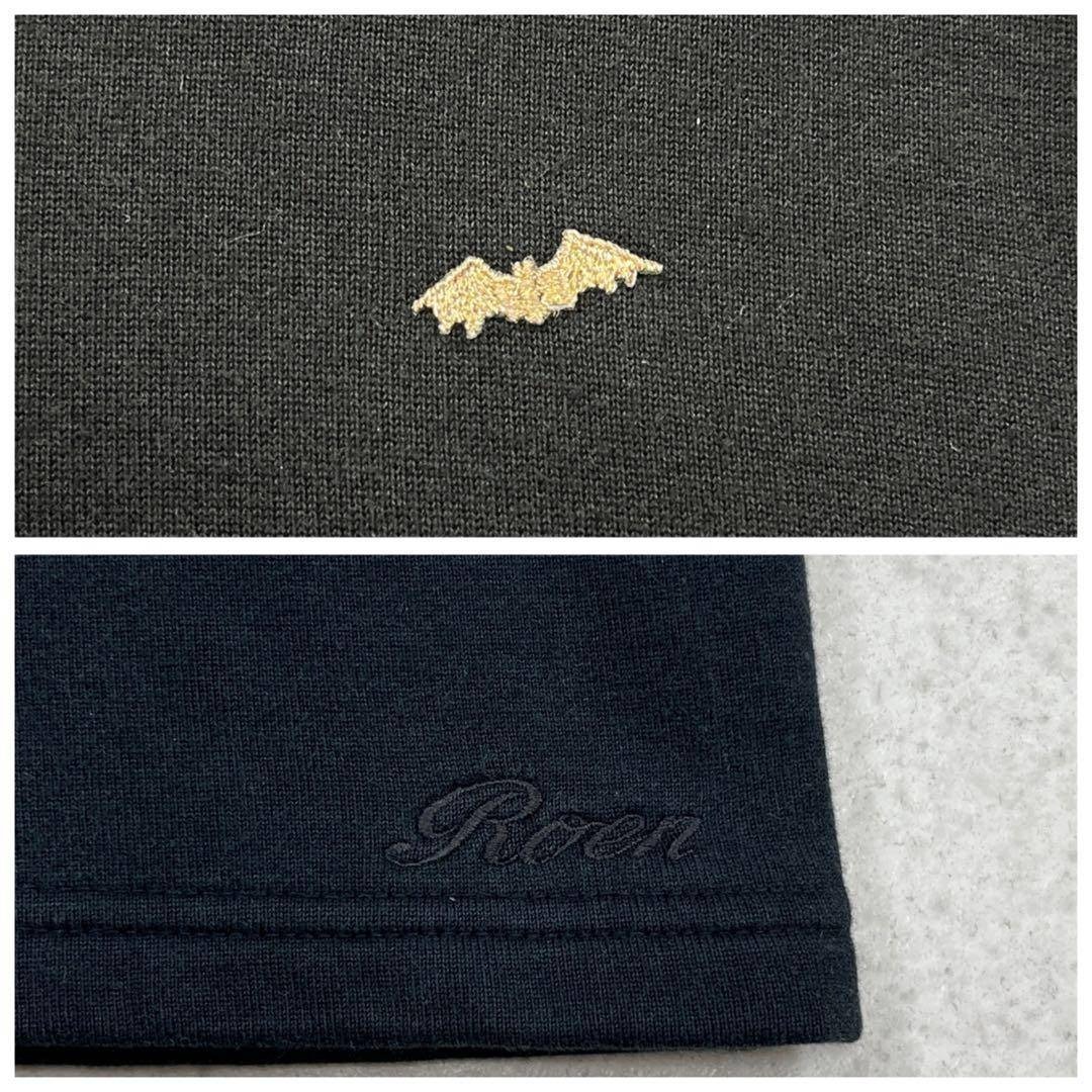 Roen(ロエン)の【Roen】ラインストーン スカル ドクロ カットソー ロック 黒(48) メンズのトップス(Tシャツ/カットソー(七分/長袖))の商品写真