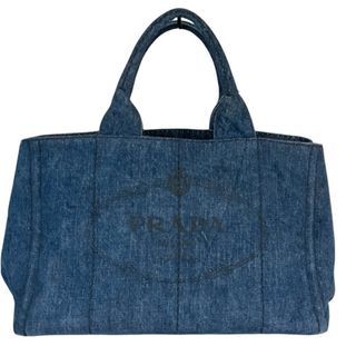 プラダ(PRADA)の　プラダ PRADA ｶﾅﾊﾟ ﾄｰﾄﾊﾞｯｸﾞ BN2642 ブルー デニム ユニセックス トートバッグ(トートバッグ)