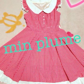 ミンプリュム(min plume)のミンプ❁ワンピ(ミニワンピース)