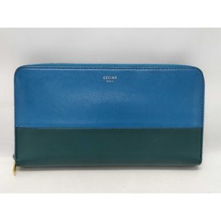 セリーヌ(CELINE)のセリーヌ CELINE ラウンドファスナー長財布 レザー 　バイカラー(財布)