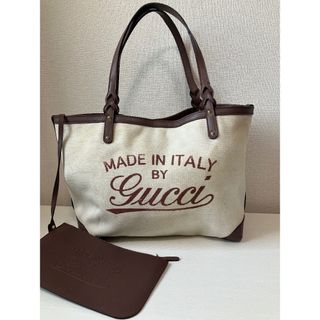 グッチ(GUCCI)のGUCCI グッチ トートバッグ ポーチ付 レディース キャンバス(トートバッグ)