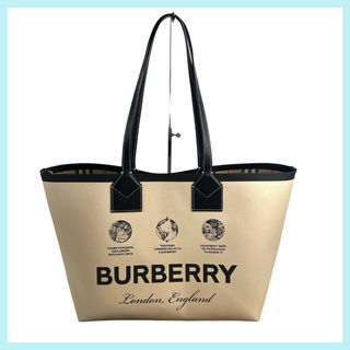 バーバリー(BURBERRY)の✨極美品✨BURBERRY バーバリー ロゴ　ラージ　ロンドン　トートバッグ(トートバッグ)