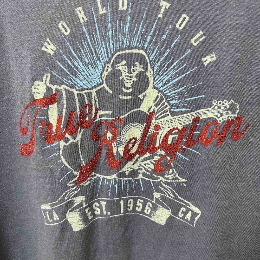 True Religion(トゥルーレリジョン)のTRUE RELIGION/トゥルーレリジョン 半袖Tシャツ ネイビー レディースのトップス(Tシャツ(半袖/袖なし))の商品写真