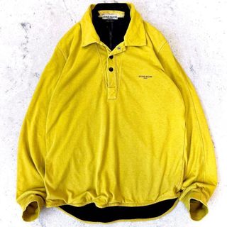 ストーンアイランド 2005年L レイヤードハーフジップ スウェットシャツ 黄色