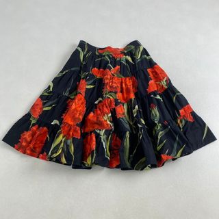 ドルチェアンドガッバーナ(DOLCE&GABBANA)のドルチェアンドガッバーナ　スカート　花柄　フレア　DOLCE&GABBANA(ひざ丈スカート)