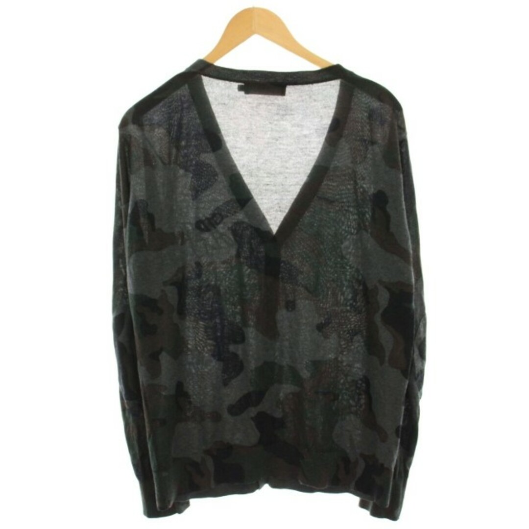 HYDROGEN(ハイドロゲン)のハイドロゲン ニットカーディガン 長袖 絹 シルク カシミヤ混 カモフラ 迷彩 メンズのトップス(カーディガン)の商品写真