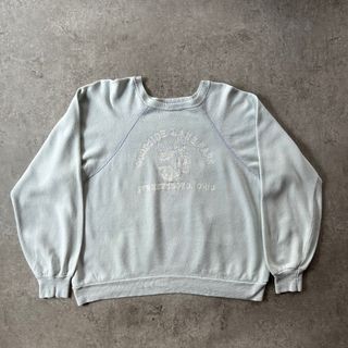 70s ヴィンテージスウェット USA製 ライトブルー XL相当 
