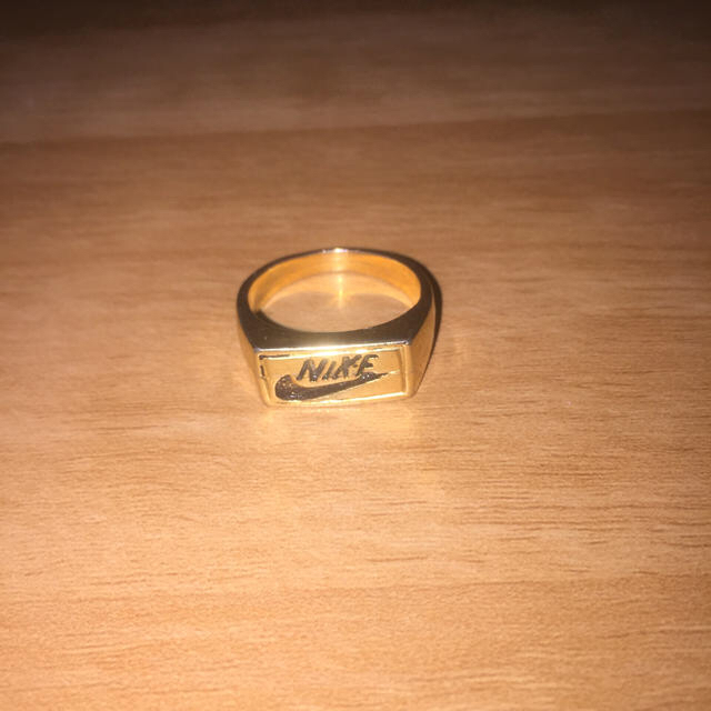 90s nike ナイキ GOLD ゴールド ring リング 指輪 金 19号 | フリマアプリ ラクマ