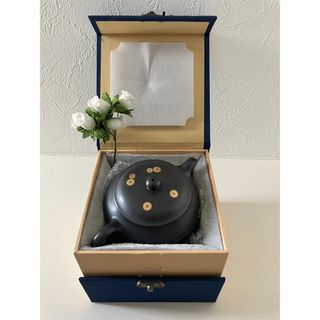 新品！ 中国　紫砂茶壷　　漢詩　茶道具(食器)