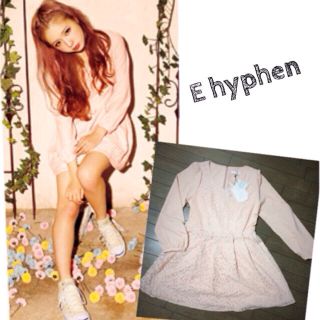 イーハイフンワールドギャラリー(E hyphen world gallery)の新品♡Ehyphen レース ワンピ(ミニワンピース)