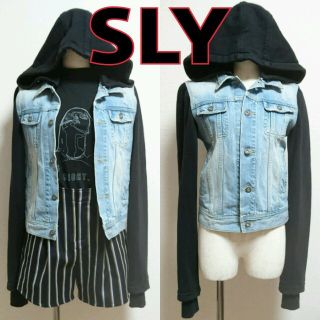 スライ(SLY)の値下げ再出品【即完売・レア】SLY☆切り替えデニムジャケット(Gジャン/デニムジャケット)