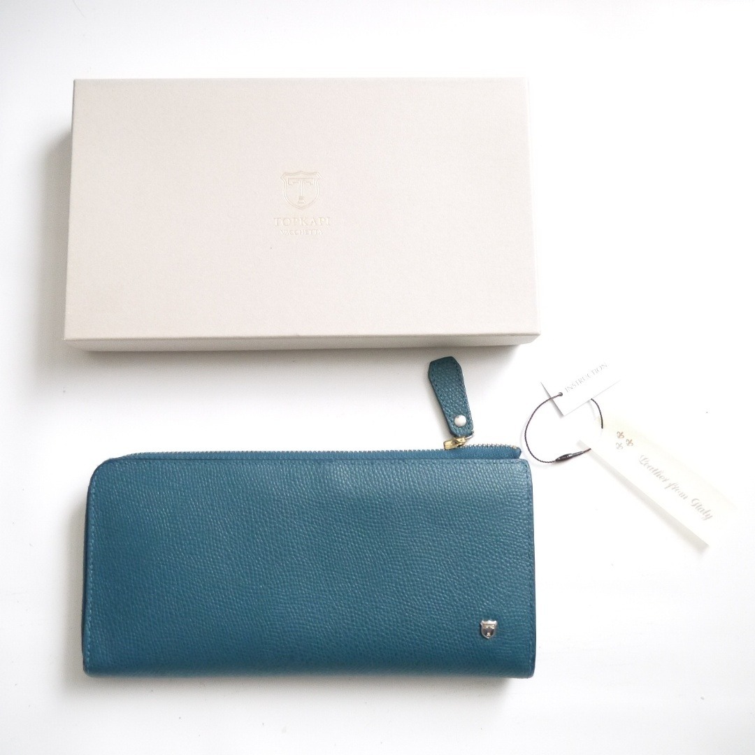 TOPKAPI(トプカピ)の✈ 美品 希少　TOPKAPI　トプカピ　L字 ファスナー 長財布　ブルー　青紺 レディースのファッション小物(財布)の商品写真