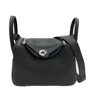 エルメス(HERMES)のHERMES エルメス リンディ ミニ ミニリンディ リンディ20 トリヨンクレマンス トリヨン ブラック 黒 レディース W刻印 2024年 シルバー金具 SV金具 2WAYバッグ ハンドバッグ ショルダーバッグ リンディMINI 【ブランドギャラリー心斎橋店】(ショルダーバッグ)