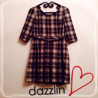 ダズリン(dazzlin)のdazzlin 5分袖チェックワンピ♥︎(ミニワンピース)