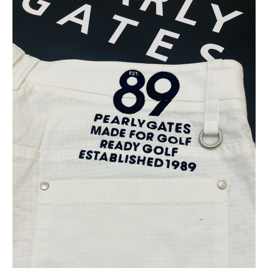 新品 パーリーゲイツ プラスクール ドビーストレッチパンツ(7)サイズ3L/白 新品 パーリーゲイツ プラスクール ドビーストレッチパンツ(7)サイズ3L/白