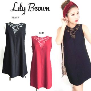 リリーブラウン(Lily Brown)のlilybrown Aラインスカラップワンピース lwfo155031(ミニワンピース)