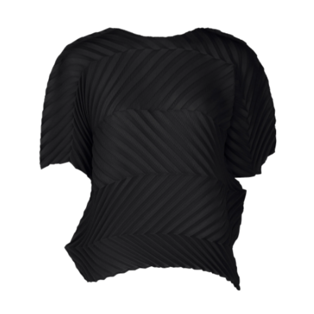 ISSEY MIYAKE me 半袖トップス ISSEY MIYAKE - me ISSEY MIYAKE 丸首半袖トップの通販 by reina
