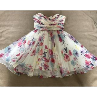 ジルスチュアート(JILLSTUART)のジルスチュアート 花柄シフォンドレス(ミニドレス)