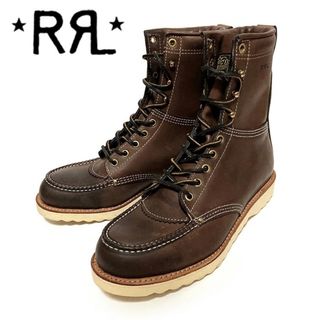 ダブルアールエル(RRL)の送料無料 メンズ ブーツ ダークブラウン RRL ラルフローレンダブルアールエル BRUNEL BOOTS US8D ダブルアールエルレザーワークブーツ krr946(ブーツ)