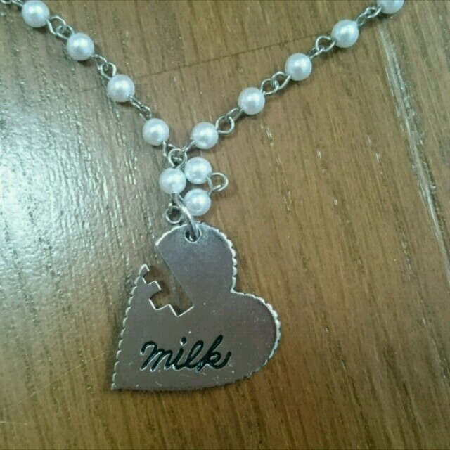 MILK(ミルク)のmilk ハート ネックレス 中村里砂 レディースのアクセサリー(ネックレス)の商品写真