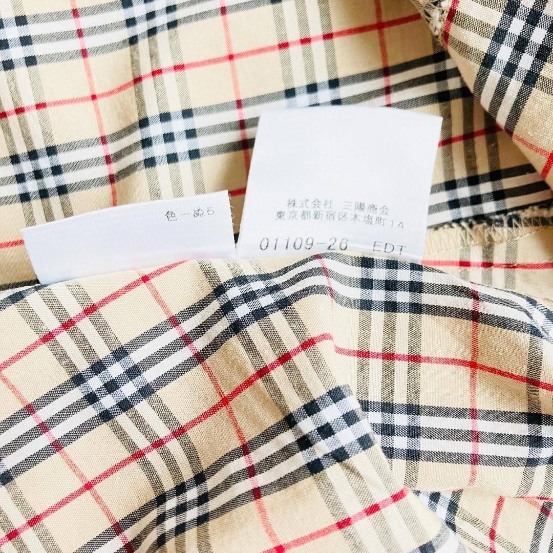 BURBERRY BLUE LABEL(バーバリーブルーレーベル)の美品　バーバリーブルーレーベル　ノバチェック　レディースシャツ　ホース刺繍ロゴ レディースのトップス(シャツ/ブラウス(長袖/七分))の商品写真