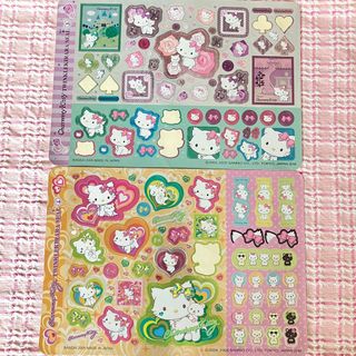 チャーミーキティ(チャーミーキティ)の平成レトロ☆レア☆チャーミーキティ　シール　2枚セット(キャラクターグッズ)