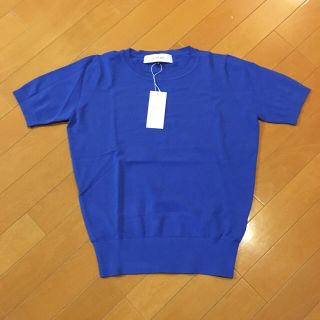 ルシェルブルー(LE CIEL BLEU)のameringo様専用！ 美品 lecielbleu 青ニット(カットソー(半袖/袖なし))