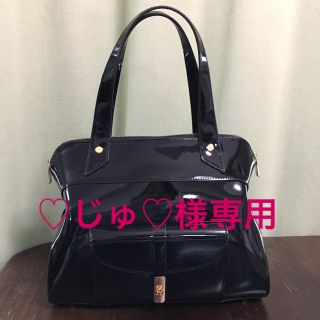 エナメルブラックバック♡じゅ♡様専用(ハンドバッグ)