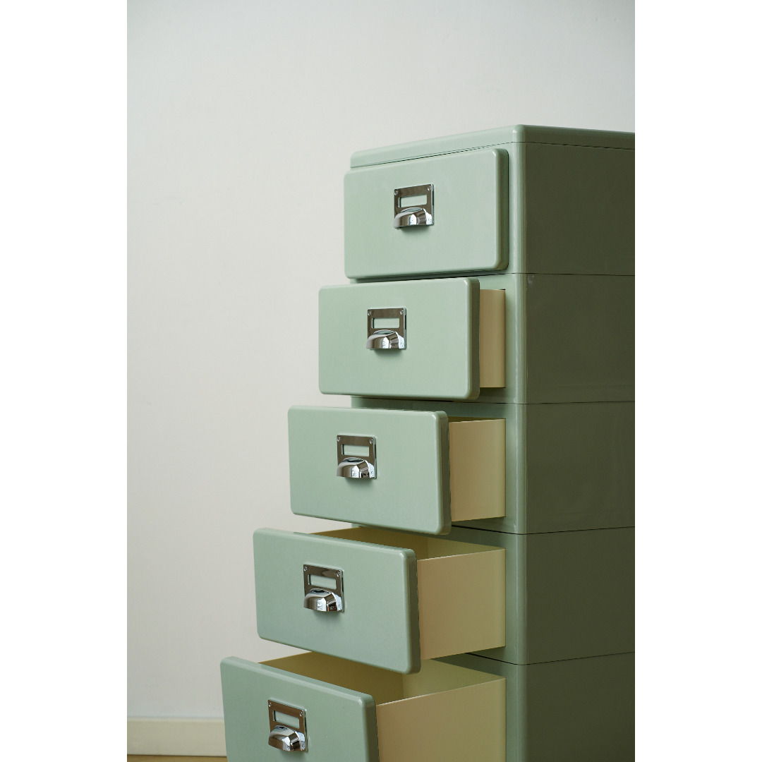 グリーン】チェスト 組立不要 5段 収納ケース 収納ボックス 引き出し