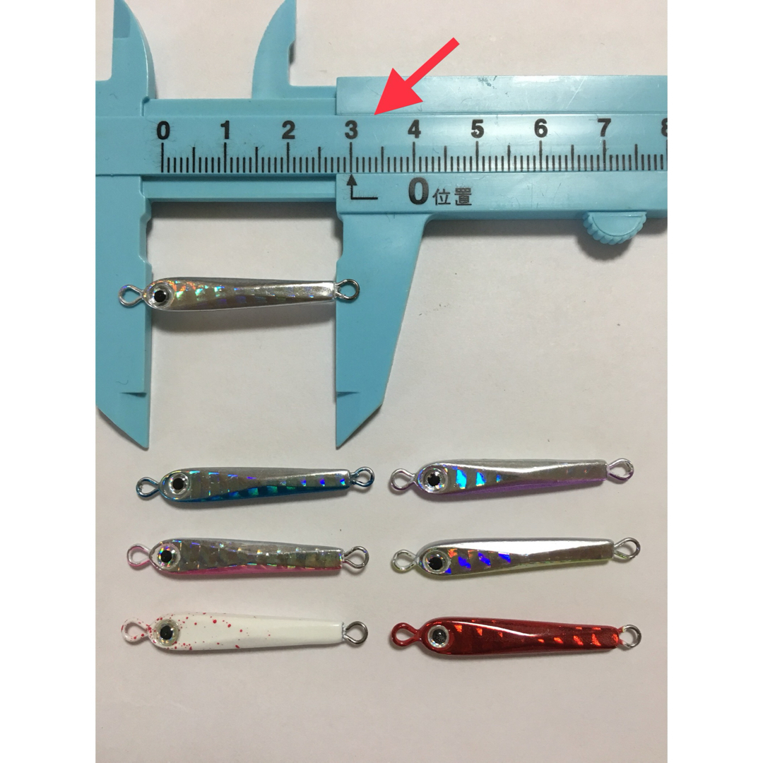 マイクロジグ 3.5g   7色セット スポーツ/アウトドアのフィッシング(ルアー用品)の商品写真